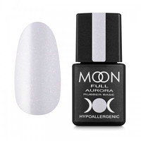 Изображение  База каучуковая Moon Full Aurora 2008, нежно-сиреневый с мелким шиммером, 8 мл, Объем (мл, г): 8, Цвет: 008