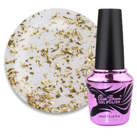 Зображення  Топ для гель-лаку без липкого шару з поталлю Elise Braun Flakes Top 10 мл, № 02, Об'єм (мл, г): 10, Колір: 002