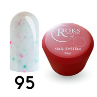 Изображение  Камуфлирующая база для гель-лака Roks Rubber Base French Potal 30 мл, № 95, Объем (мл, г): 30, Цвет: 095