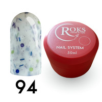 Зображення  Камуфлююча база для гель-лаку Roks Rubber Base French Potal 50 мл № 94, Об'єм (мл, г): 50, Колір: 094