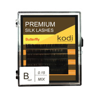 Зображення  Вії Kodi B 0.15 (6 рядів: 14/15/16 мм), Butterfly