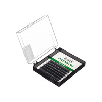 Изображение  Ресницы Kodi D 0.10 (6 рядов: 12 мм), Butterfly Green