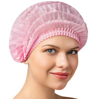 Зображення  Шапочка медична на подвійний гумці Panni Mlada ™ (100 шт / пач) з спанбонду, рожевий