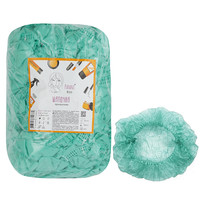 Изображение  Шапочка медицинская на двойной резинке Panni Mlada™ (100 шт/пач) из спанбонда, мятный