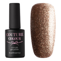 Изображение  Гель-лак Couture Colour Jewelry J02 (золото с блестками), 9 мл, Объем (мл, г): 9, Цвет: J02