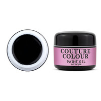 Изображение  Гель-краска без липкого слоя Couture Colour Paint Gel No Wipe Black, черный, 5 г