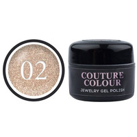 Изображение  Гель-лак Couture Colour Jewelry J02 (золото с блестками), 5 мл, Объем (мл, г): 5, Цвет: J02