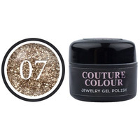 Изображение  Гель-лак Couture Colour Jewelry J07 (античное золото с блестками), 5 мл, Объем (мл, г): 5, Цвет: J07