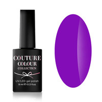Изображение  Гель-лак Couture Colour Neon Summer №08 фиолетовый, 9 мл, Объем (мл, г): 9, Цвет: 08