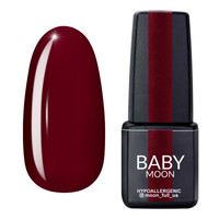 Изображение  Гель лак BABY Moon Burgundy №005 карминный, 6 мл, Объем (мл, г): 6, Цвет: 005