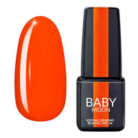 Зображення  Гель лак BABY Moon Perfect Neon №004 морквяно-кораловий, 6 мл, Об'єм (мл, г): 6, Колір: 004