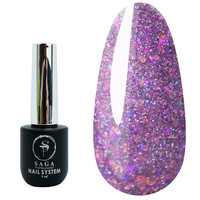 Зображення  Гель-лак світловідбиваючий SAGA Fiery Gel №17 фіолетовий, 9 мл, Об'єм (мл, г): 9, Колір: 17