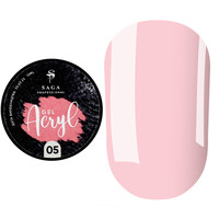 Зображення  Гель для нарощування SAGA Acryl Gel №05 ніжно-рожевий, 13 мл, Об'єм (мл, г): 13, Колір: 05