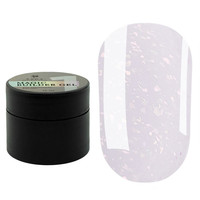 Изображение  Гель камуфлирующий SAGA Builder Gel Magic №01 молочный с разноцветной поталью, 15 мл, Объем (мл, г): 15, Цвет: 01