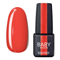 Зображення  Гель лак BABY Moon Red Chic №009 оранжево-червоний, 6 мл, Об'єм (мл, г): 6, Колір: 009