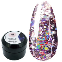Изображение  Глиттерный гель SAGA GALAXY glitter №02, 8 мл, Объем (мл, г): 8, Цвет: 02