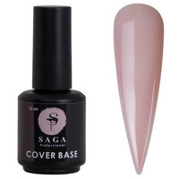 Зображення  База для гель-лаку SAGA Cover Base Elastic №05 рожевий френч, 15 мл, Об'єм (мл, г): 15, Колір: 05