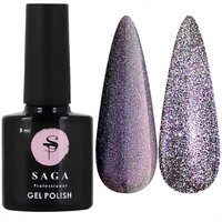 Зображення  Гель-лак світловідбивний SAGA Cat Chameleon №CC03 рожевий, 8 мл, Об'єм (мл, г): 8, Колір: CC03