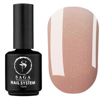 Зображення  Моделюючий гель SAGA Liquid Gel №18 бежевий з мікроблиском 15 мл, Об'єм (мл, г): 15, Колір: 18