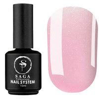 Зображення  Моделюючий гель SAGA Liquid Gel №21 яскраво-рожевий з мікроблиском 15 мл, Об'єм (мл, г): 15, Колір: 21