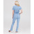 Изображение 2 Медицинский комбинезон женский Даллас голубой с белой строчкой р. 48, "БЕЛЫЙ ХАЛАТ" 127-333-669, Размер: 48, Цвет: голубой