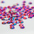 Зображення 2 Декоративні кристали Kodi "Fucsia AB", розмір SS 03 (200шт/уп)