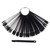 Зображення  Палітра - віяло на кільці (50 типс, 12.3 см) "Міндаль" для демонстрації гель-лаків та дизайнів. Чорний