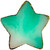 Зображення  Палітра у формі зірки для змішування фарб, гелів, гель лаків та інших матеріалів (10х10см.), 383 Зелений