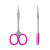 Зображення  Ножиці для кутикули професійні Staleks Pro Smart 50 Type 4 з рожевими кільцями