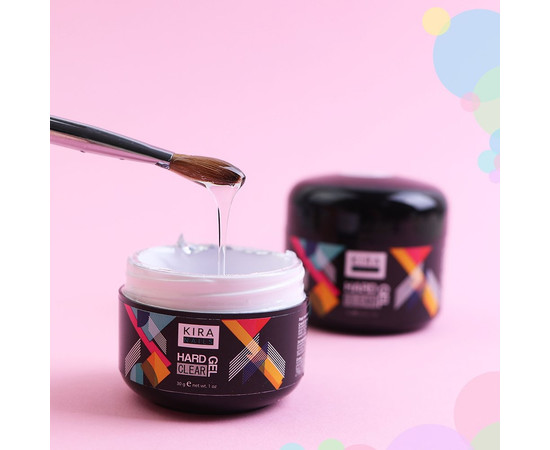 Зображення 2 Гель для нігтів Kira Nails Hard Gel, Clear, 30 г