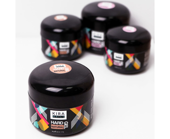 Зображення 4 Гель для нігтів Kira Nails Hard Gel, Natural, 30 г