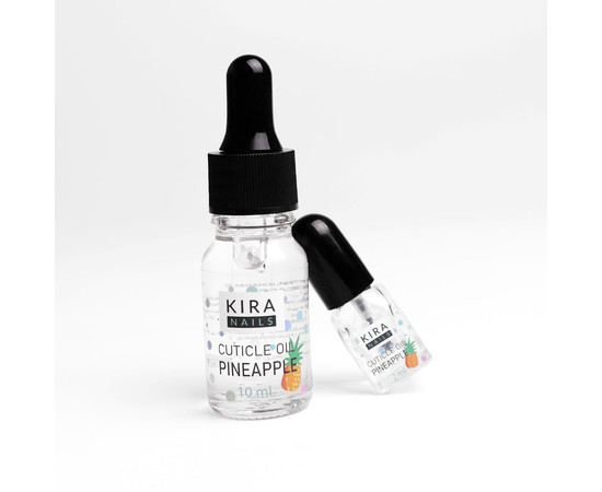 Зображення 3 Kira Nails Cuticle Oil Pineapple – олійка для кутикули з піпеткою, ананас, 10 мл, Аромат: Ананас, Об'єм (мл, г): 10