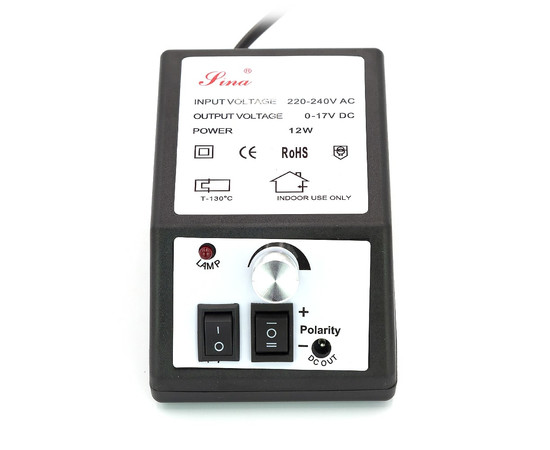 Изображение 3 Фрезер для маникюра Lina Mercedes2000 10 Вт 20 000 об, Черный, Цвет: черный