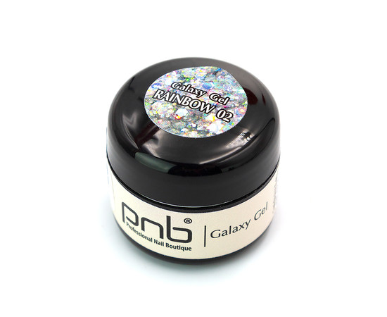 Зображення 2 Гліттер гель PNB Galaxy Gel 02 Rainbow, Колір: 002