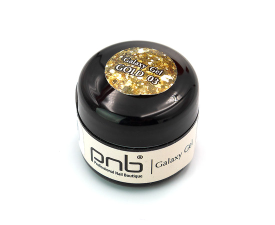 Изображение 2 Глиттер гель PNB Galaxy Gel 03 Gold, Цвет: 003