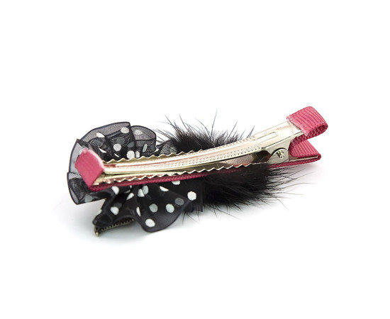 Изображение 2 Детские заколки для волос бантик черный