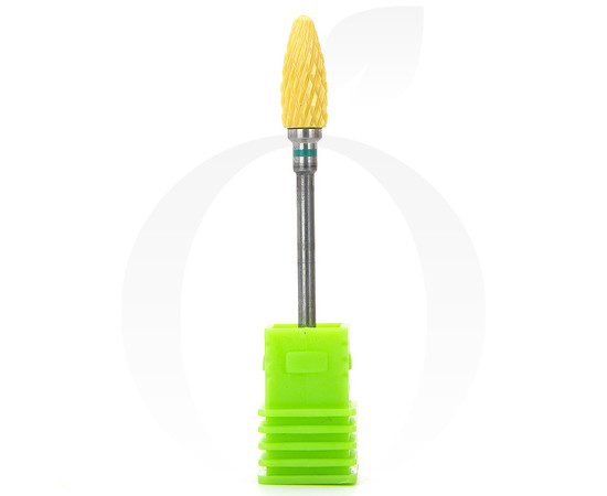 Изображение 2 Фреза керамическая кукуруза зеленая 6 мм, рабочая часть 14.5 мм