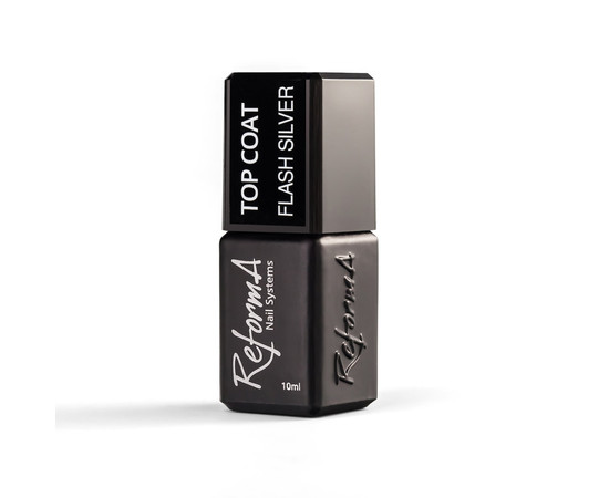 Изображение 2 Топ для гель-лака ReformA Flash Silver Top, 10 мл, Объем (мл, г): 10, Цвет: Silver