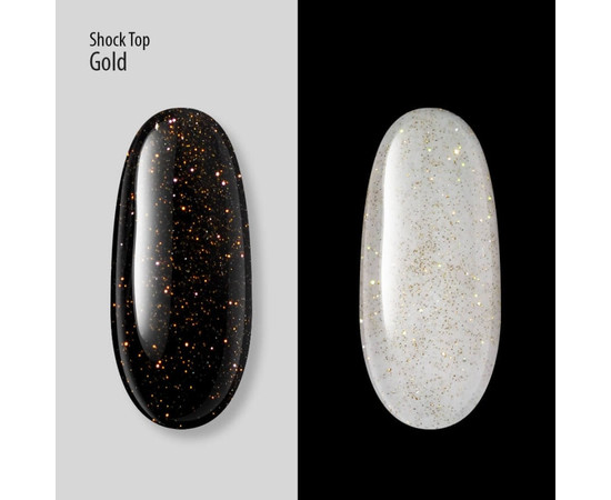 Зображення 3 Топ без липкого шару PNB Shock Top Gold, No Wipe, 8 мл