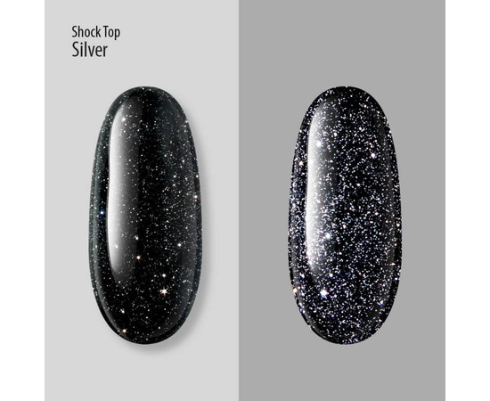 Зображення 2 Топ без липкого шару PNB Shock Top Silver, No Wipe, 8 мл