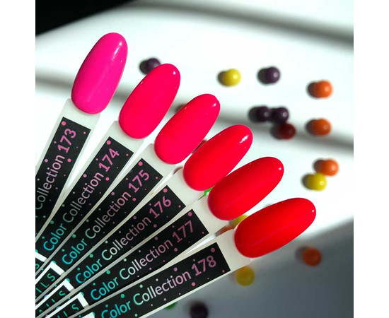 Зображення 3 Гель-лак Kira Nails №173 (неоново-рожевий, емаль), 6 мл, Об'єм (мл, г): 6, Колір: 173