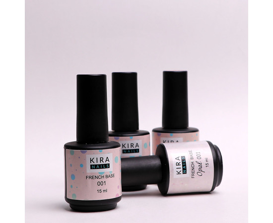 Изображение 4 Kira Nails French Base 002 (нежный персиковый), 15 мл, Объем (мл, г): 15, Цвет: 002