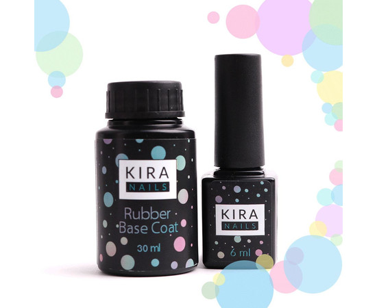 Зображення 3 Kira Nails Rubber Base Coat - каучукове, базове покриття, без пензлика, 30 мл