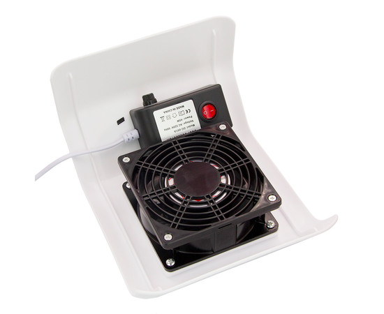 Изображение 5 Профессиональная настольная маникюрная вытяжка 001А, 45 Вт. Белый с черным