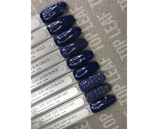 Зображення 5 Топ для гель-лаку Moon Top Leaf Gold Matt, 15 мл, Об'єм (мл, г): 15