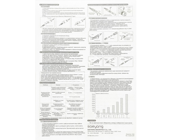 Зображення 14 Фрезер для манікюру Marathon 3 Champion Korea 45 Вт 35 000 об, з педаллю, Білий, Колір: білий