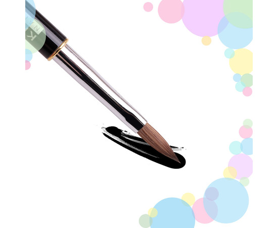 Зображення 2 Пензлик Kira Nails  Acrylic 10 (Kolinsky), Розмір пензлика: 10