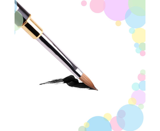 Зображення 2 Пензлик Kira Nails  Acrylic 6 (Kolinsky), Розмір пензлика: 6