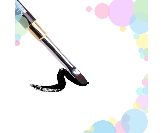 Зображення 2 Пензлик Kira Nails Gel oval 8 (Nylon), Розмір пензлика: 8