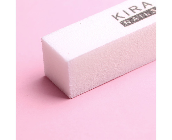 Зображення 2 Баф-шліфувальник Kira Nails білий 100/100 4-х сторонній